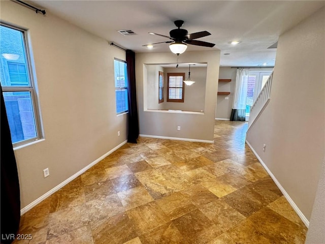 5361 Candlespice Way, Las Vegas, NV 89135 - spare room featuring plenty of natural light and ceiling fan