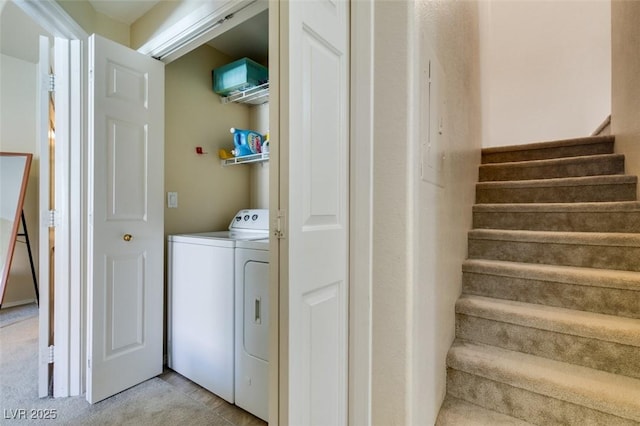 2925 Wigwam Pkwy Unit 1124, Henderson, NV 89074 - laundry room featuring separate washer and dryer and light carpet