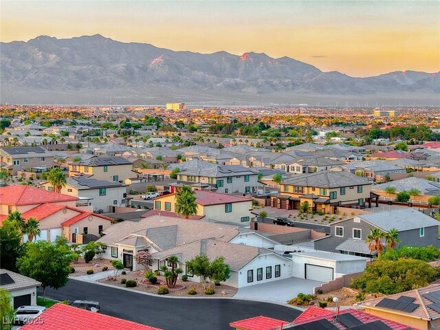 5438 Sierra Brook Ct, Las Vegas, NV 89149 - aerial view of a mountain backdrop