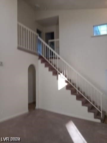 1745 Starridge Way, Las Vegas, NV 89142 - stairs featuring arched walkways