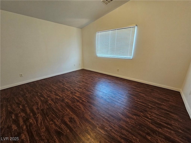 6824 Briarwood Bend Ave, Las Vegas, NV 89130 - empty room featuring lofted ceiling and wood finished floors