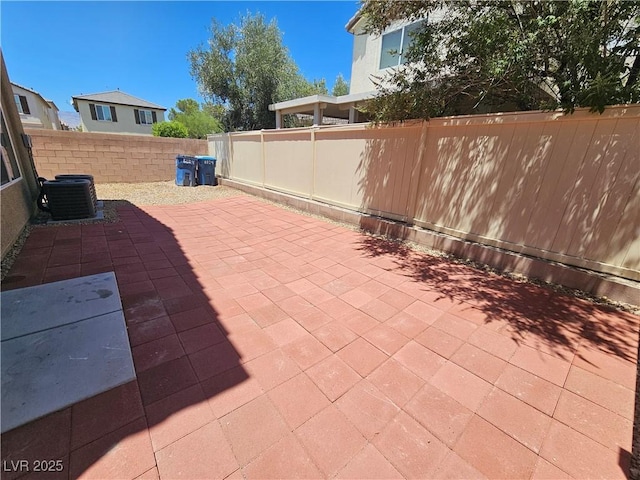 6824 Briarwood Bend Ave, Las Vegas, NV 89130 - fenced backyard featuring a patio