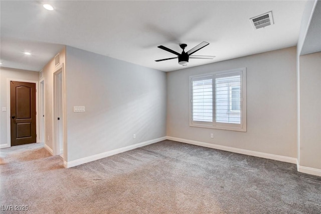 10556 Sariah Skye Ave, Las Vegas, NV 89166 - carpeted spare room with a ceiling fan and recessed lighting