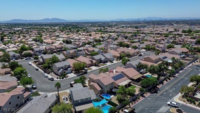 7137 Eyebright St, Las Vegas, NV 89131 - aerial view of residential area with a mountain backdrop