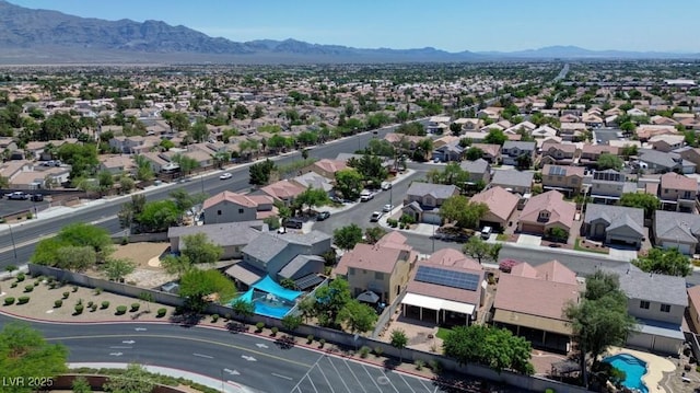 7137 Eyebright St, Las Vegas, NV 89131 - aerial perspective of suburban area featuring a mountainous background