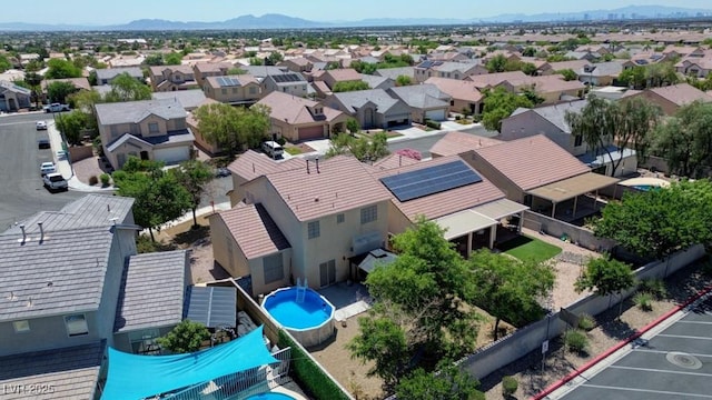 7137 Eyebright St, Las Vegas, NV 89131 - aerial view of residential area with a pool
