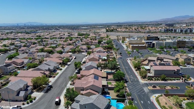 7137 Eyebright St, Las Vegas, NV 89131 - aerial view of residential area with a mountainous background