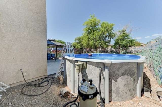 7137 Eyebright St, Las Vegas, NV 89131 - view of swimming pool featuring a gazebo