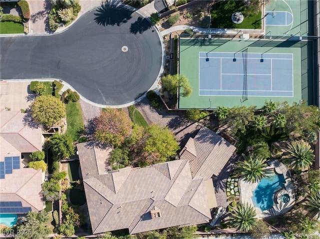 2285 Villefort Ct, Las Vegas, NV 89117 - drone / aerial view of a pool area