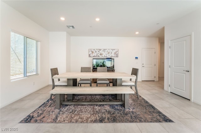 7211 Alabaster Peak St, Las Vegas, NV 89166 - dining room with recessed lighting and light tile patterned floors