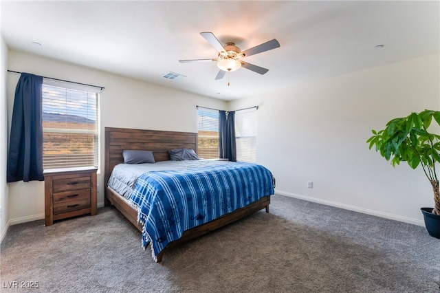 7211 Alabaster Peak St, Las Vegas, NV 89166 - carpeted bedroom with baseboards and ceiling fan