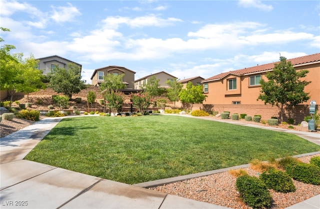 7211 Alabaster Peak St, Las Vegas, NV 89166 - view of grassy yard with a residential view