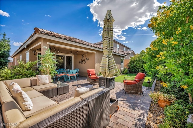 8346 Vinamala Ave, Las Vegas, NV 89149 - view of patio with outdoor lounge area and outdoor dining area