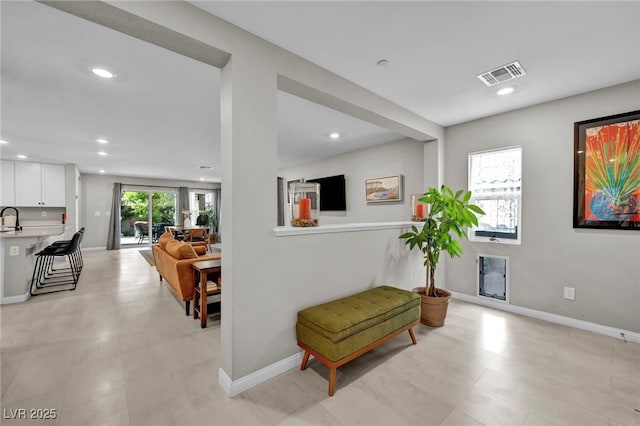 8346 Vinamala Ave, Las Vegas, NV 89149 - hall with recessed lighting and baseboards