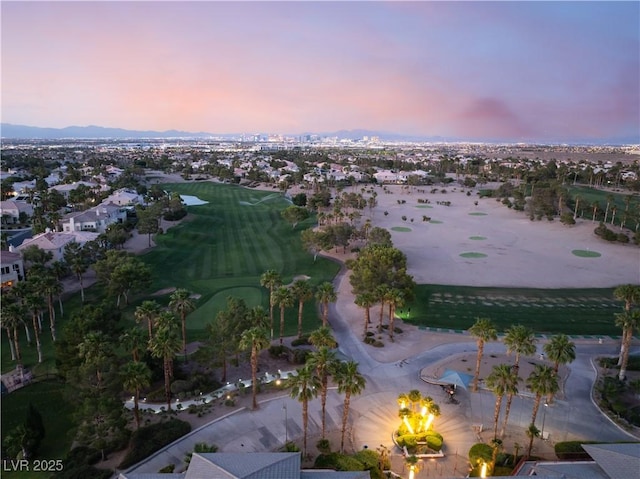 352 Angels Trace Ct, Las Vegas, NV 89148 - aerial view at dusk of a water view and a residential view