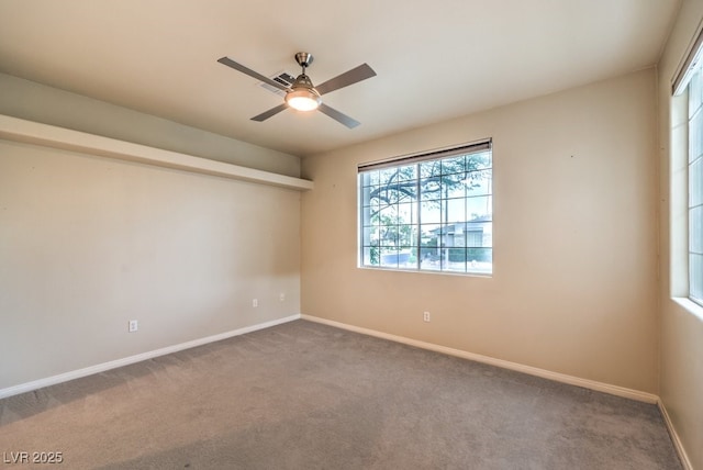 10300 Wellside Hill Ave, Las Vegas, NV 89145 - spare room featuring carpet and a ceiling fan