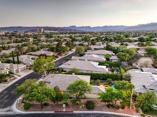 10300 Wellside Hill Ave, Las Vegas, NV 89145 - aerial perspective of suburban area with a mountainous background