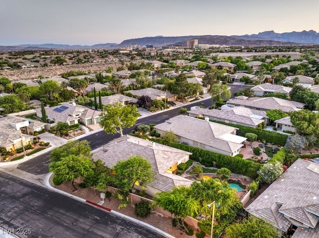 10300 Wellside Hill Ave, Las Vegas, NV 89145 - aerial view of residential area featuring a mountainous background