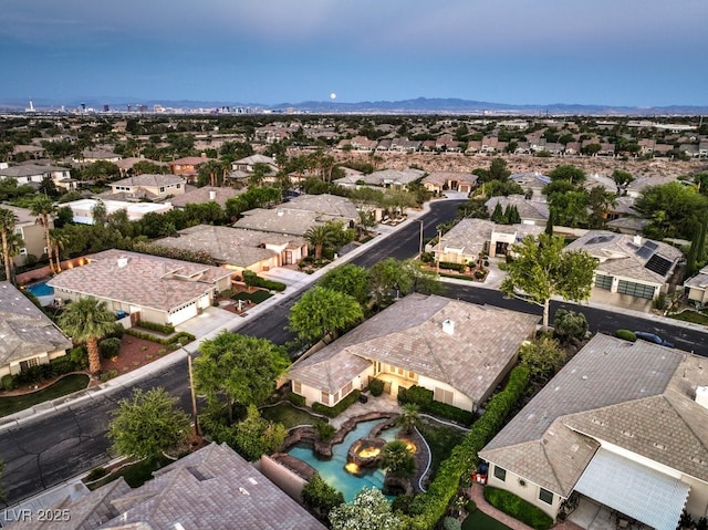 10300 Wellside Hill Ave, Las Vegas, NV 89145 - aerial perspective of suburban area featuring a mountain backdrop