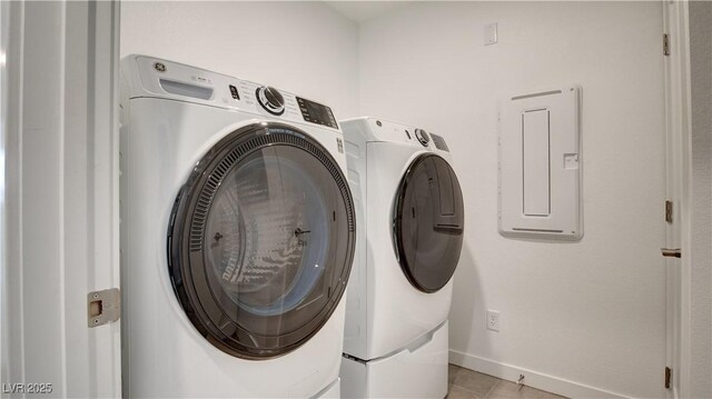 3219 Timorasso Ave, Henderson, NV 89044 - laundry room featuring independent washer and dryer and light tile patterned floors