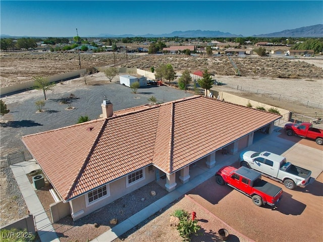 3251 S Parkridge Ave, Pahrump, NV 89048 - view from above of property featuring mountains