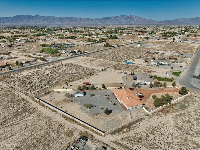 3251 S Parkridge Ave, Pahrump, NV 89048 - drone / aerial view of a mountainous background and a desert landscape