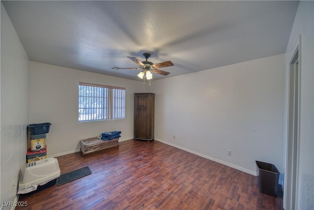 3251 S Parkridge Ave, Pahrump, NV 89048 - empty room featuring ceiling fan and wood finished floors