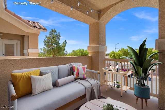 5855 Valley Dr Unit 2130, North Las Vegas, NV 89031 - balcony with an outdoor living space