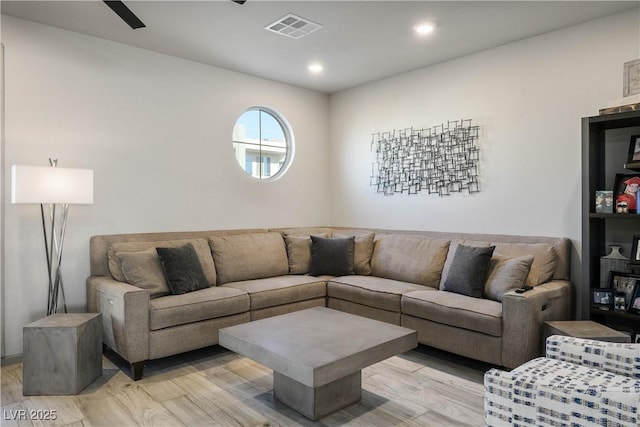 8175 Caldera Creek St, Las Vegas, NV 89113 - living area with light wood-style floors and recessed lighting