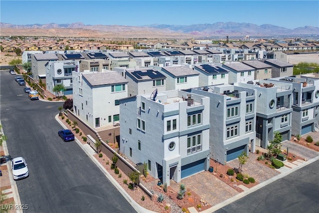 8175 Caldera Creek St, Las Vegas, NV 89113 - aerial perspective of suburban area featuring a mountainous background