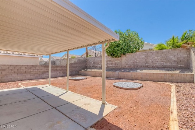3741 Cactus Wheel Ct, Las Vegas, NV 89129 - fenced backyard featuring a patio