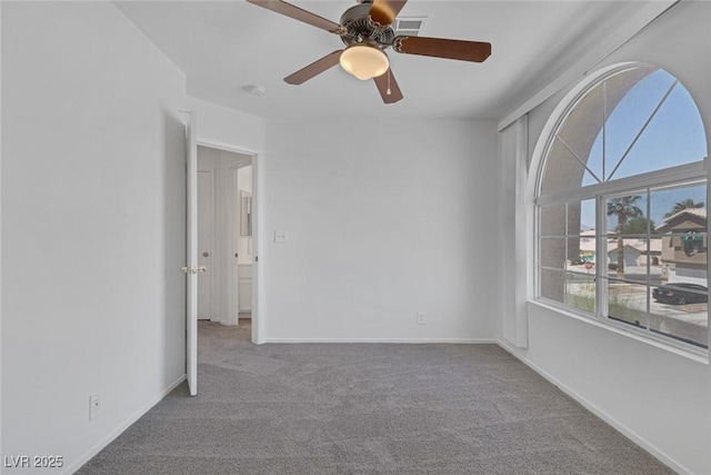 3741 Cactus Wheel Ct, Las Vegas, NV 89129 - carpeted spare room featuring a ceiling fan and a smoke detector