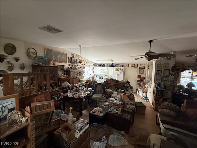 6271 Explorer Dr, Las Vegas, NV 89103 - dining space with ceiling fan