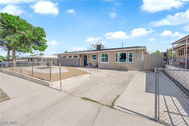 3509 Navajo Way, Las Vegas, NV 89108 - view of front of property featuring roof mounted solar panels and a patio area