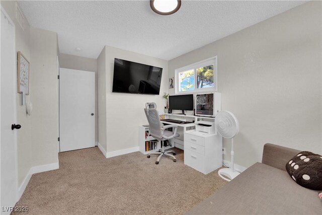 3509 Navajo Way, Las Vegas, NV 89108 - office area with light carpet and a textured ceiling