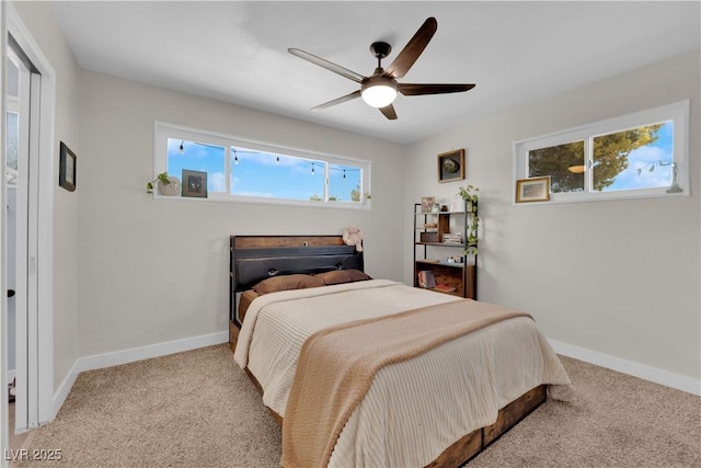 3509 Navajo Way, Las Vegas, NV 89108 - bedroom with carpet floors and a ceiling fan