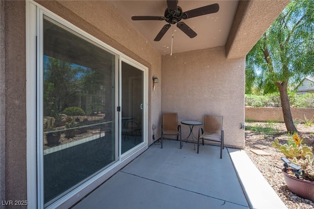 2545 Divine Sky Dr, Henderson, NV 89044 - view of patio with a ceiling fan