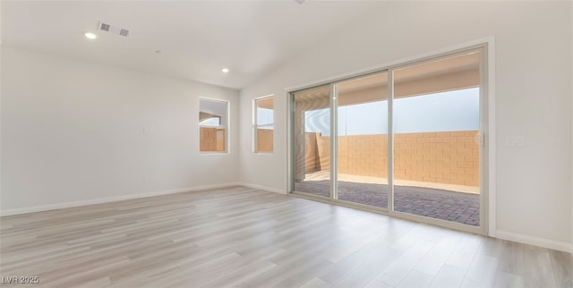 765 Cloud Creek St, Henderson, NV 89011 - spare room with light wood-type flooring and recessed lighting