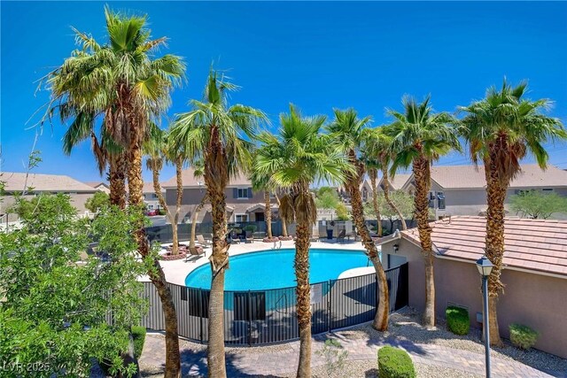 10062 Aspen Rose St Unit 103, Las Vegas, NV 89183 - community pool with a residential view
