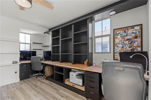 3369 Ponicelli Ln, Henderson, NV 89044 - office area with light wood-style flooring