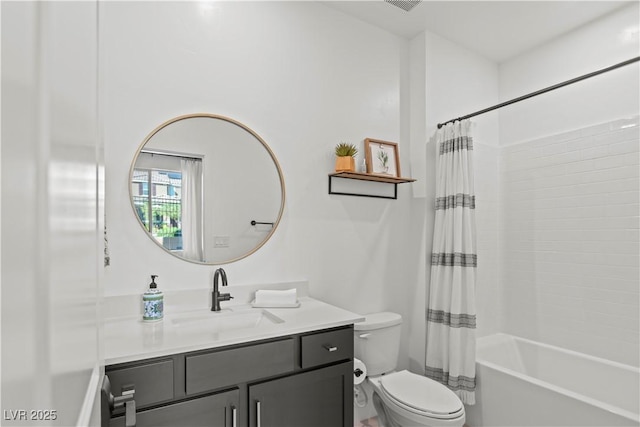 3369 Ponicelli Ln, Henderson, NV 89044 - bathroom featuring vanity and shower / bath combination with curtain