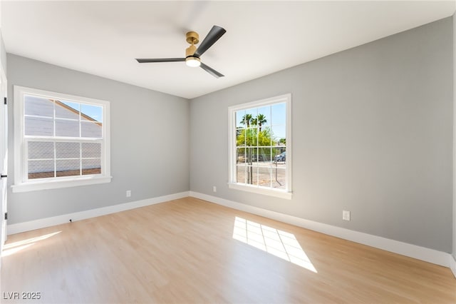 915 Melrose Dr, Las Vegas, NV 89101 - unfurnished room with light wood-style flooring and a ceiling fan