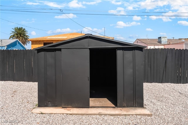 915 Melrose Dr, Las Vegas, NV 89101 - view of shed featuring a fenced backyard