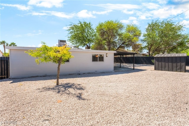 915 Melrose Dr, Las Vegas, NV 89101 - back of property featuring a shed