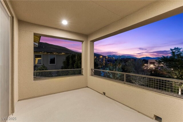 6338 Skystone St, Las Vegas, NV 89135 - view of balcony at dusk