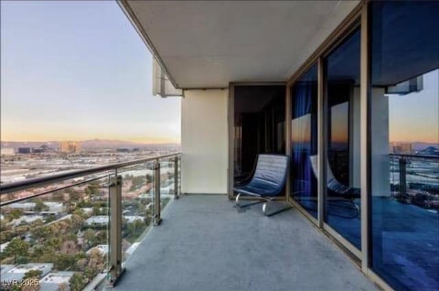 4381 W Flamingo Rd Unit 2902, Las Vegas, NV 89103 - view of balcony at dusk