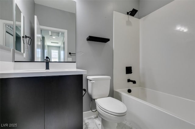 649 Tranquil Jade St, Las Vegas, NV 89138 - full bathroom with marble finish flooring, bathing tub / shower combination, and vanity