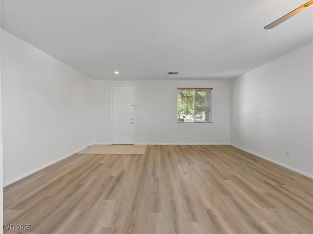 4905 Apache Valley Ave, Las Vegas, NV 89131 - spare room featuring light wood finished floors, recessed lighting, and ceiling fan