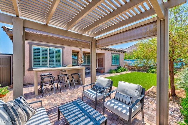 280 Via Del Duomo, Henderson, NV 89011 - view of patio / terrace with a pergola