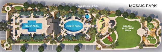 12282 Azure Gate Rd Unit 4, Las Vegas, NV 89183 - bird's eye view of a pool area